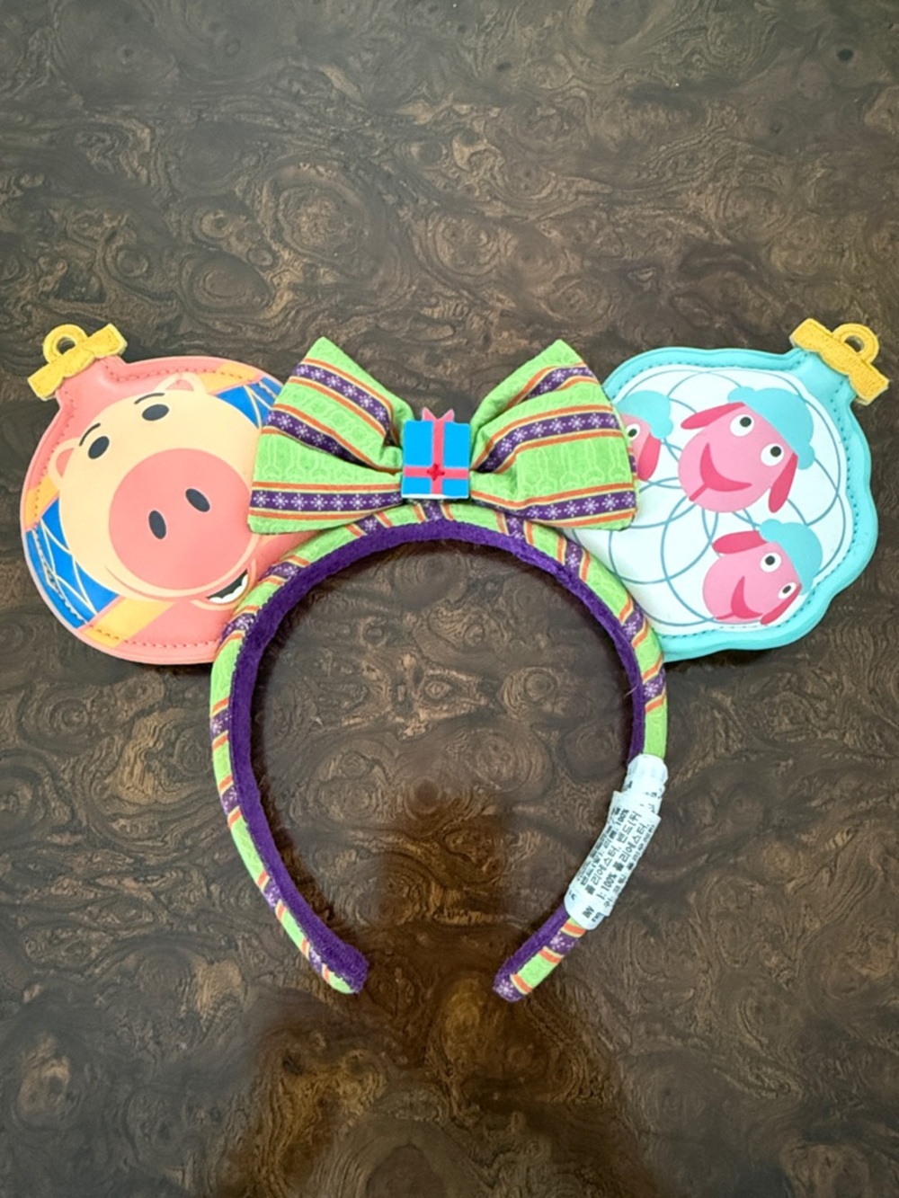 Disney Festive Ornament Ear Headband in Pink, Blue, Green, Purple